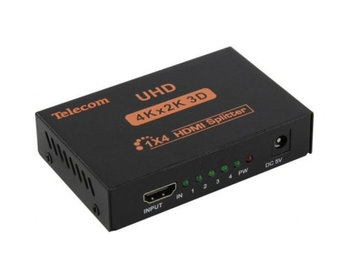 [Переходник] Telecom Разветвитель HDMI 1=>4 4k@30Hz <TTS7005> [6937510891733]