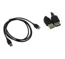 TELECOM Кабель удлинительный USB2.0 <Am-->Af> 1,5 м черный <TUS6990-1.5M>[6938510900104]