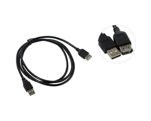 [кабели] TELECOM Кабель удлинительный USB2.0 <Am-->Af> 1,5 м черный <TUS6990-1.5M>[6938510900104]