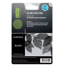 Cactus CS-RK-F6V17AE Заправочный набор для HP DJ 2130, черный, 60мл