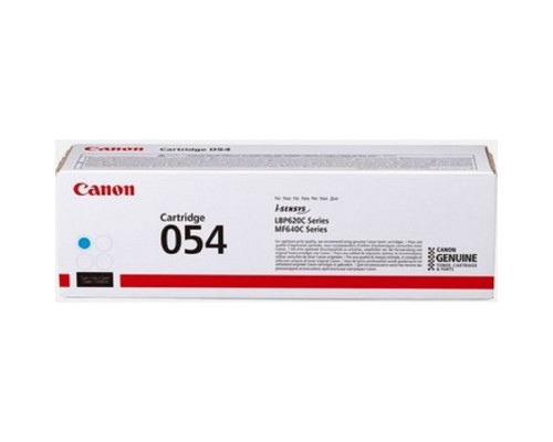 [Расходные материалы] Canon Cartridge 054 HC 3027C002  Тонер-картридж для Canon i-sensys MF645Cx/MF643Cdw/MF641Cw, LBP621/623 (2300 стр.) голубой 