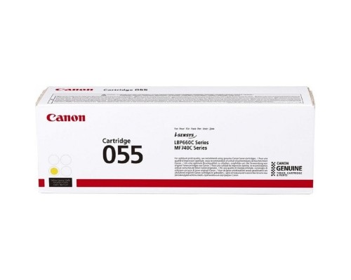 [Расходные материалы] Canon Cartridge 055 HY 3017C002  Тонер-картридж для Canon MF746Cx/MF744Cdw (5 900 стр.)  жёлтый
