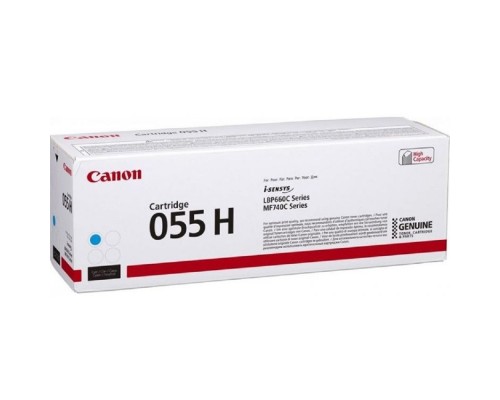 [Расходные материалы] Canon Cartridge 055 HC 3019C002  Тонер-картридж для Canon MF746Cx/MF744Cdw (5 900 стр.) голубой