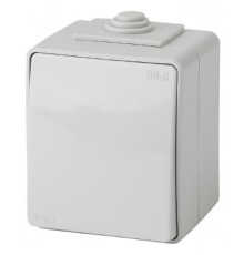 Эра Б0035972 11-1601-03 Выключатель IP65, 10АХ-250В, ОУ, Эксперт, серый