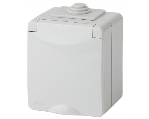 [ЭРА Розетки, выключатели] Эра Б0035988 11-2601-03 Розетка 2P+E IP65, 16A-250В, ОУ, серый