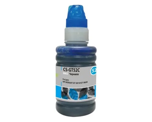 [Расходные материалы] Cactus CS-GT52C Чернила для HP DeskJet GT 5810/5820/5812/5822, голубой, 100 мл.