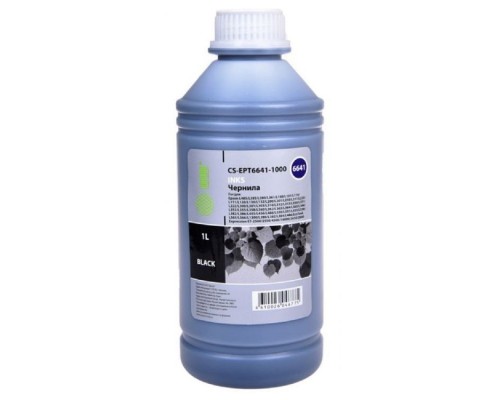 [Расходные материалы] Cactus CS-EPT6641-1000 Чернила для Epson L100/L110/L120/L132/L200/L210/L222/L300/L312/L350/L355/L362/L366/L456/L550/L555/L566/L1300, черный, 1000мл  