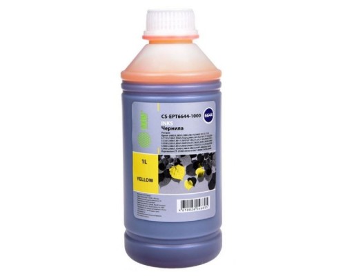 [Расходные материалы] Cactus CS-EPT6644-1000 Чернила для Epson L100/L110/L120/L132/L200/L210/L222/L300/L312/L350/L355/L362/L366/L456/L550/L555/L566/L1300, желтый, 1000мл  