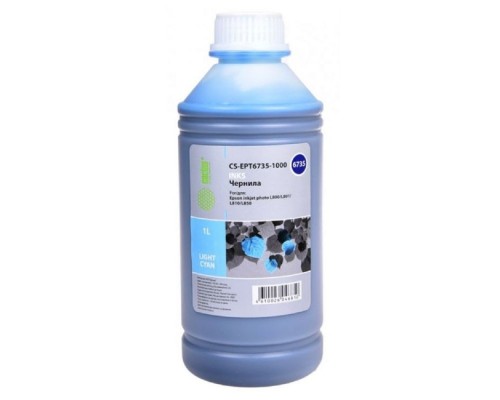 [Расходные материалы] Cactus CS-EPT6735-1000 Чернила для Epson L800/L810/L850/L1800, светло-голубой, 1000мл