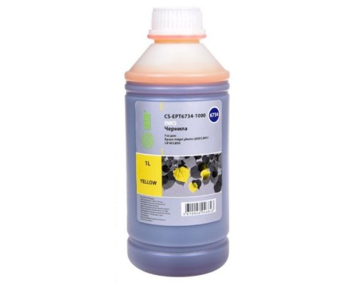 [Расходные материалы] Cactus CS-EPT6734-1000 Чернила для Epson L800/L810/L850/L1800, желтый, 1000мл