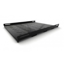 Hyperline TSH3H-650-RAL9004 Полка стационарная усиленная, глубина 650 мм, с боковым креплением, нагрузка до 100 кг, для шкафов серии TTB, TTR, TTC2, 485х650мм (ШхГ), цвет черный (RAL 9004)