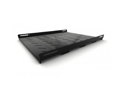 [Монтажное оборудование] Hyperline TSH3H-650-RAL9004 Полка стационарная усиленная, глубина 650 мм, с боковым креплением, нагрузка до 100 кг, для шкафов серии TTB, TTR, TTC2, 485х650мм (ШхГ), цвет черный (RAL 9004)