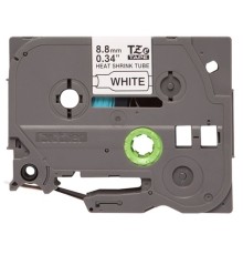 Brother HSE-221 Трубка термоусадочная 8,8 мм x 1,5 м черный на белом фоне (HSE221)