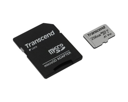 [Карта памяти ] Micro SecureDigital 256Gb Transcend Class 10 TS256GUSD300S-A {MicroSDXC Class 10 UHS-I U3, SD adapter}