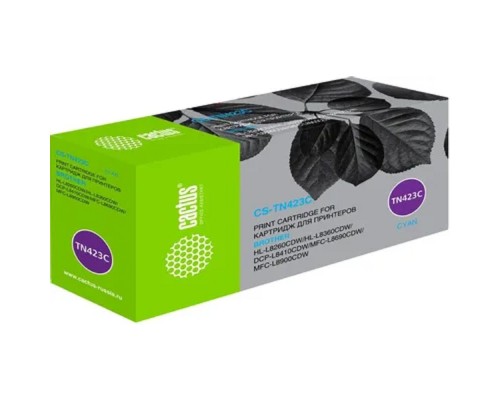 [расходные материалы] CACTUS TN-423C Картридж для Brother DCP L8410CDW/HL L8260CDW/MFC L8690CDW, голубой,  (4000стр.)