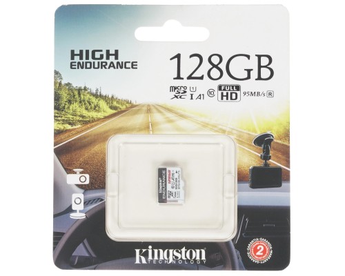 [Карта памяти ] Micro SecureDigital 128Gb Kingston SDCE/128GB {MicroSDHC Endurance Flash Memory Card}