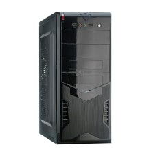 Exegate EX280387RUS Корпус Miditower Exegate CP-604 Black, ATX, <CP400W, 80mm>, 2*USB, Audio
