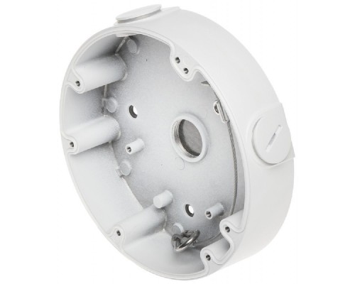 [Кронштейн/Монтажная коробка/Адаптер] DAHUA DH-PFA138 Монтажная коробка, алюминий, влагозащита, для купольных видеокамер, 2 кабельных ввода, страховочный трос с карабином