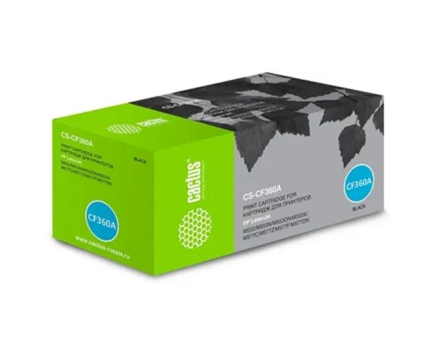 [расходные материалы] CACTUS CF360A Тонер Картридж CS-CF360A для HP CLJ M552dn/M553dn/M553N/M553x (6000стр.),  черный 