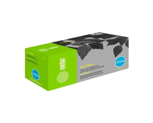 [расходные материалы] CACTUS CF362A Тонер Картридж CS-CF362A для HP CLJ M552dn/M553dn/M553N/M553x (5000стр.), желтый