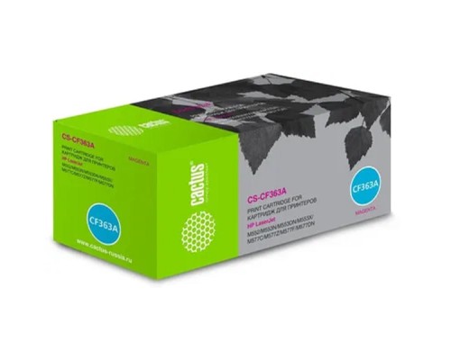 [расходные материалы] CACTUS CF363A Тонер Картридж CS-CF363A для HP CLJ M552dn/M553dn/M553N/M553x (5000стр.), пурпурный