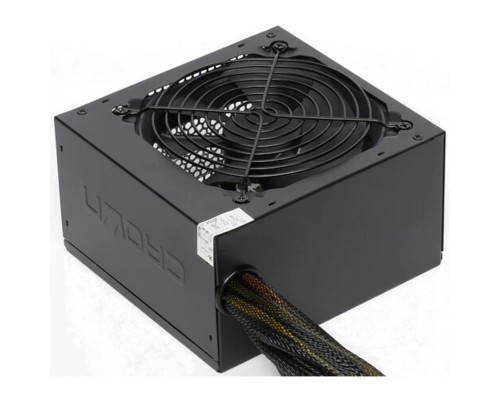[Блок питания] CROWN Блок питания CM-PS500W PRO (ATX, 500W, 80 PLUS SILVER 89%, APFC 20+4in 500mm, длина корпуса 140мм, FAN120, SATA*6, PATA*6, 4+4pin, 6+2pin PCI-E*4, кабель 1.2v, картонная упаковка)