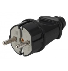 ЭРА Б0039674 Вилка Vx2-B с/з прямая 16A черная