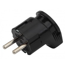 ЭРА Б0039679 Вилка Vx3-B с/з угловая 16A черная