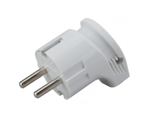 [ЭРА Колодки удлинителей, тройники] ЭРА Б0039678 Вилка Vx3-W с/з угловая 16A белая