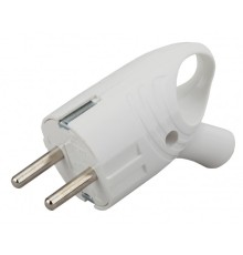 ЭРА Б0039676 Вилка Vx4-W с/з угловая с кольцом 16A белая