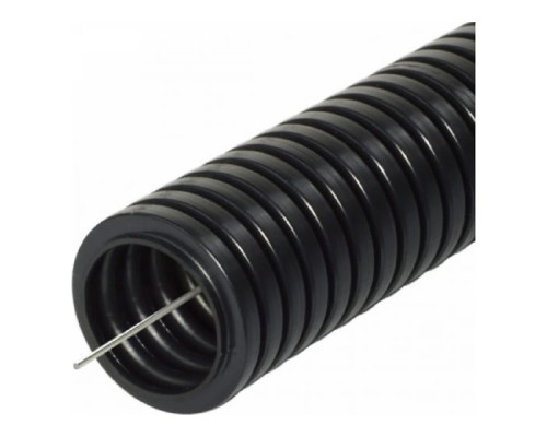 [ЭРА Трубы гофрированные ПВХ] ЭРА Б0036824 Трубы гофр ПНД GOFR-16-100-HD  (черный) d 16мм с зонд. легкая 100м