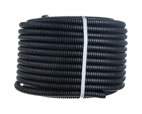 [ЭРА Трубы гофрированные ПВХ] ЭРА Б0043779 Трубы гофр ПНД GOFR-16-50-HD  (черный) d 16мм с зонд. легкая 50м