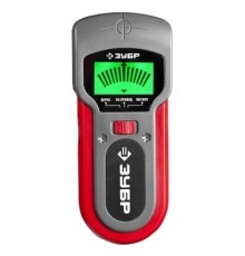 Металлодетектор многофункц, ЗУБР, 45265, ЖК дисплей, автокалибровка, металл(38мм), проводка(50мм), дерево(19мм)