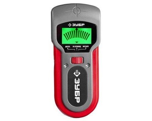 [Разное] Металлодетектор многофункц, ЗУБР, 45265, ЖК дисплей, автокалибровка, металл(38мм), проводка(50мм), дерево(19мм)