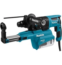 Makita HR2652 Перфоратор SDS-Plus [HR2652] { SDS+,800Вт,3реж,2.9Дж,0-4600у\м,3.0кг,чем,комплект д\сбора пыли с фильтром HEPA }