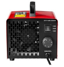 ЗУБР [ЗТП-М5-2000] Пушка тепловая {электрическая, РТС керамический нагревательный элемент, регулировка темп., 2 режима работы, 220В}