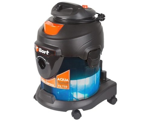 [Пылесосы] Bort Пылесос для сухой и влажной уборки BSS-1415-Aqua {15 л; 1400 Вт; 22 кПа;Пылесос для влажной уборки ;  6,6 кг;  220...230 В; набор аксессуаров 5 шт} [93410174]