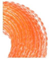 Patriot 805401161 Леска Duoline D 2,4 мм L 15 м (скрученный квадрат, двухцветная, красная жила)  на пластиковой обойме, блистерн.тип