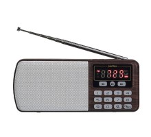 Perfeo радиоприемник цифровой ЕГЕРЬ FM+ 70-108МГц/ MP3/ питание USB или BL5C/ коричневый (i120-BK) [PF_A4463]