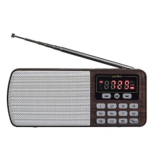 Perfeo радиоприемник цифровой ЕГЕРЬ FM+ 70-108МГц/ MP3/ питание USB или BL5C/ коричневый (i120-BK) [PF_A4463]