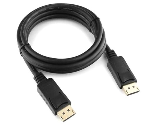 [кабели] Кабель DisplayPort Cablexpert, v1.3, 2м, 20M/20M, черный, экран, пакет (CC-DP3-2M)