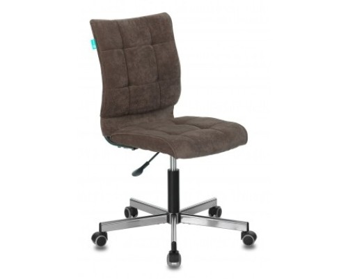 [Офисное кресло или стул] Бюрократ CH-330M/LT-10 без подлокотников темно-коричневый Light 10 крестовина металл (1140643)