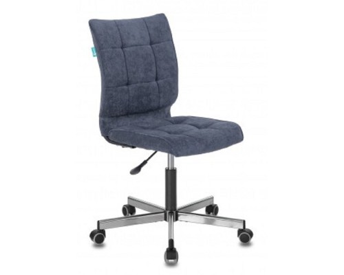 [Офисное кресло или стул] Бюрократ CH-330M/LT-27 без подлокотников темно-синий крестовина металл (1140648)