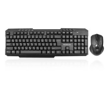 Defender Клавиатура + мышь Jakarta C-805 RU Беспроводной набор, черный, полноразмерный [45805/45804]