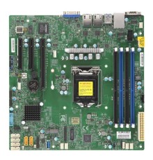 Supermicro MBD-X11SCL-F-O RTL {1xLGA 1151, Intel C242, 4xDDR4, 2x1GbE LAN, 6xSATA3 (6Gbps) RAID 0,1,5,10, 6xUSB 2.0 + 5xUSB 3.1 Gen1, 1xVGA, 2 COM, 1xPCI-E 3.0 x16 + 2xPCI-E 3.0 x8, Micro-ATX} RTL