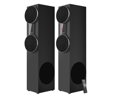 [Колонки Ginzzu] Ginzzu GM-325, Акустическая система 2.0, 2x60W/BT/USB/SD/FM/AUX/ДУ