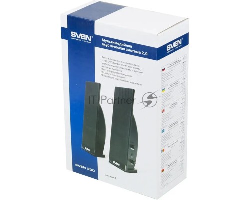 Колонки Sven 230 2.0 черный 4Вт