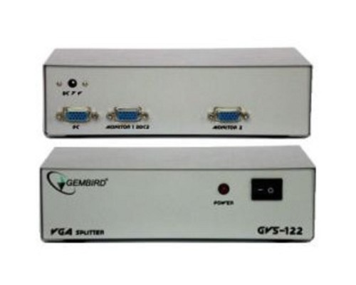 [Разветвитель] Gembird GVS122  Разветвитель сигнала VGA на 2 монитора (Gembird) 
