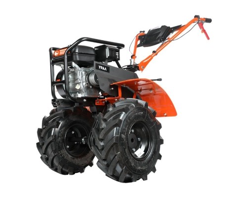 [Мотоблоки PATRIOT] Мотоблок бензиновый ПАТРИОТ УРАЛ [440107581] {7,8 л,с, ширина обработки 900 mm, фрезы закаленные, 4 вперед, 2 назад колеса EXTREME }