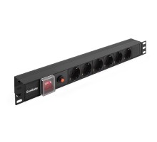 Exegate EX280830RUS Блок розеток ExeGate ServerPro PDU-19H605 Al-6S-C14-SW-O, 19